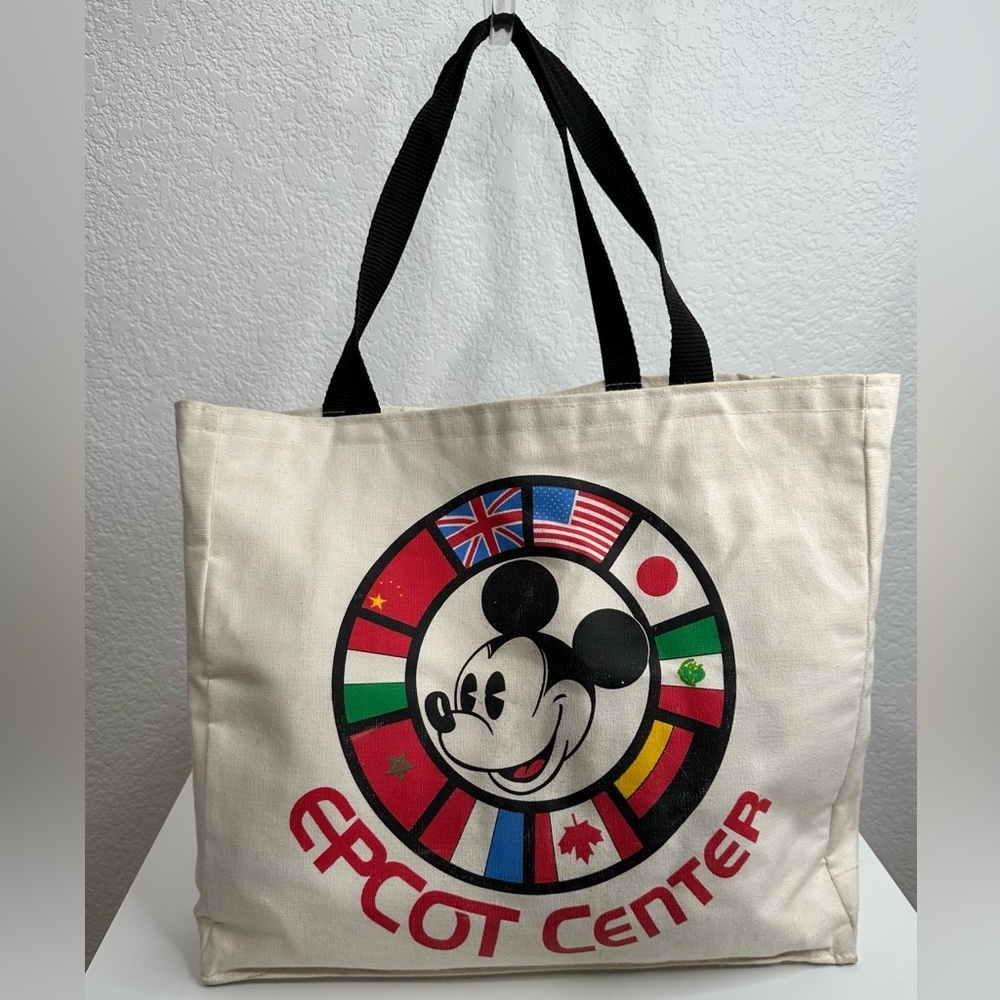 Epcot Center Opening Year 1982 Rare Merchandise Tote Bag Collectible Disney